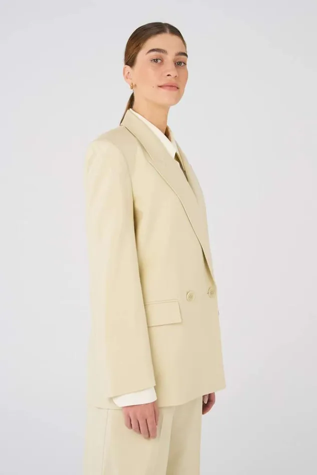 Oroton Jackets and Outerwear Women Blazer Almond