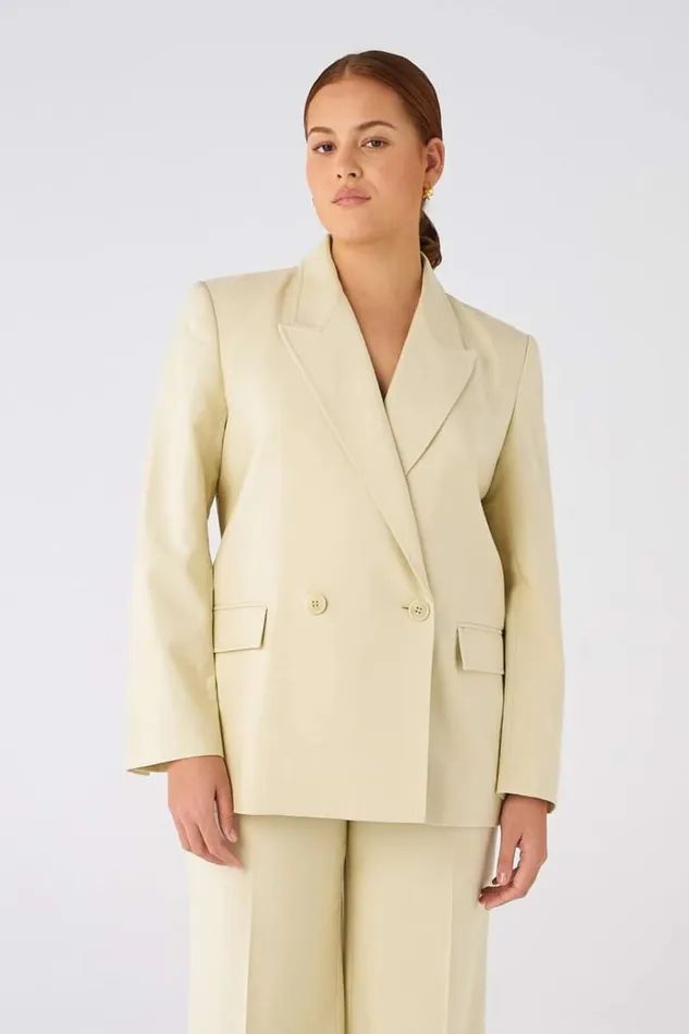 Oroton Jackets and Outerwear Women Blazer Almond
