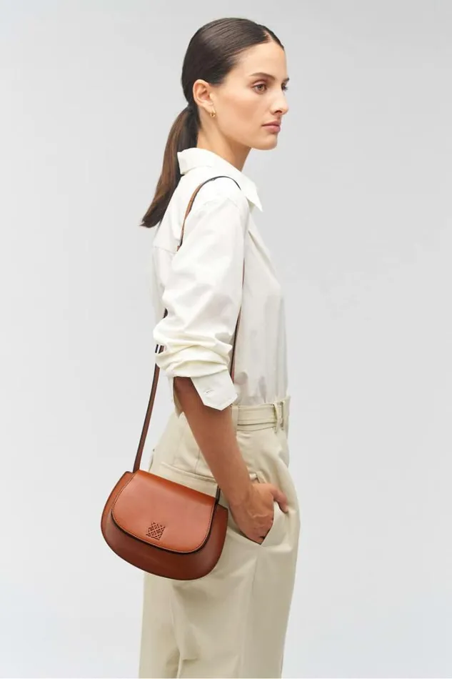 Oroton Shoulder Women Della Saddle Shoulder Bag Syrup