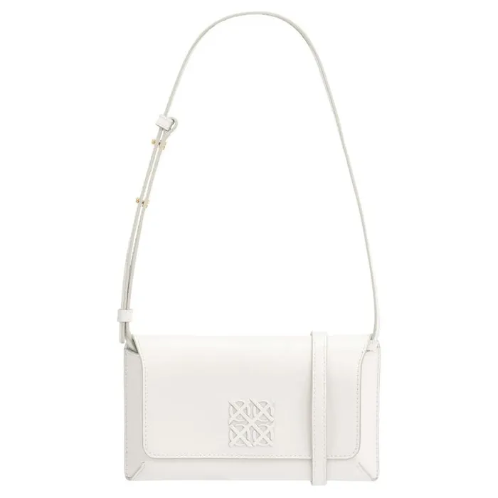 Oroton Shoulder Women Della Small Baguette Paper White
