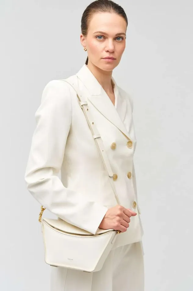 Oroton Shoulder Women Fable Small Day Bag Paper White
