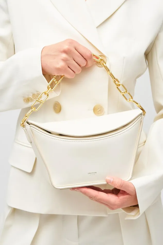 Oroton Shoulder Women Fable Small Day Bag Paper White
