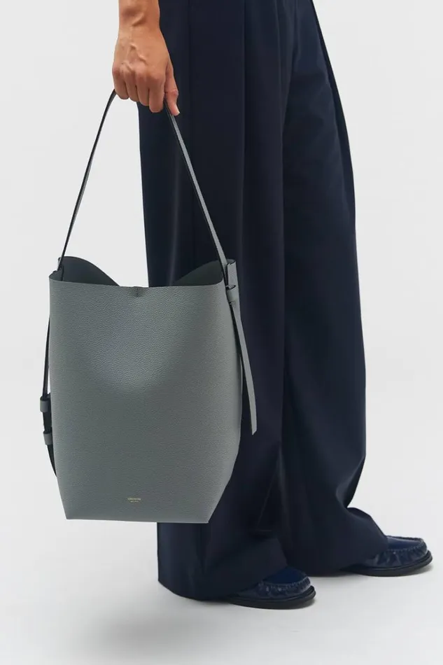Oroton Totes Women Ellis Hobo Grey Flannel