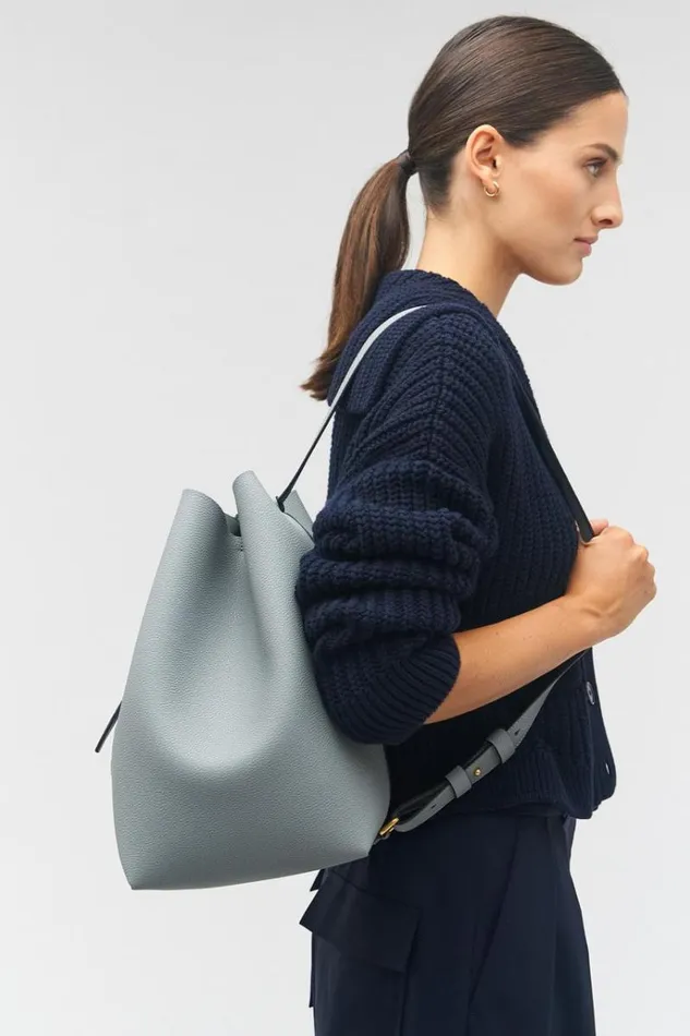 Oroton Totes Women Ellis Hobo Grey Flannel