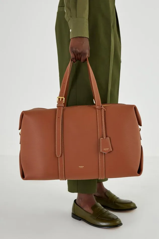 Oroton Travel Women Margot Weekender Whiskey