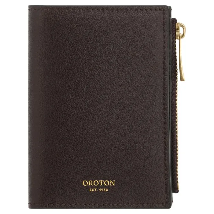 Oroton Wallets Accessories Ellis 10 Credit Card Mini Zip Wallet Mahogany