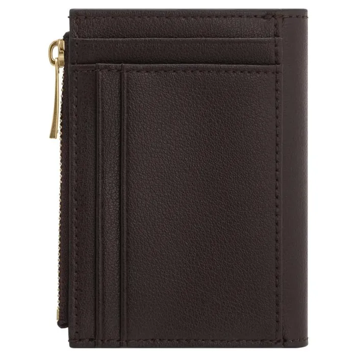 Oroton Wallets Accessories Ellis 10 Credit Card Mini Zip Wallet Mahogany