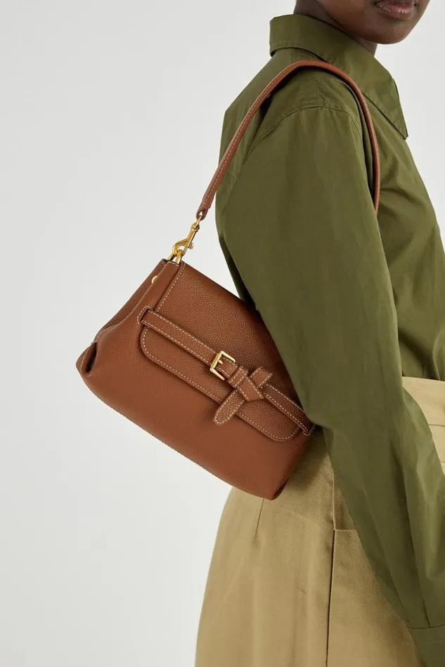 Oroton Work Women Margot Small Top Handle Whiskey