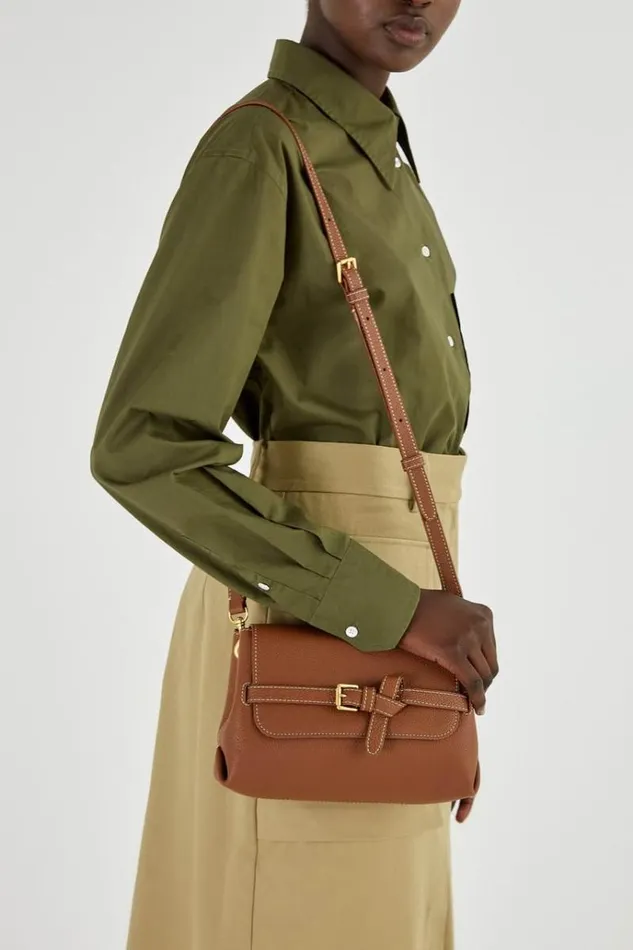 Oroton Work Women Margot Small Top Handle Whiskey