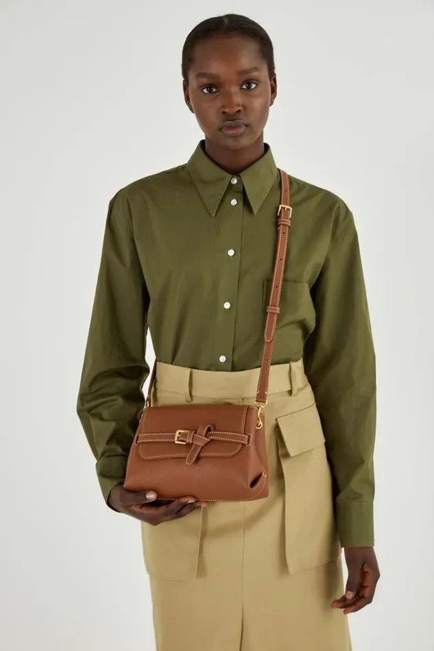 Oroton Work Women Margot Small Top Handle Whiskey