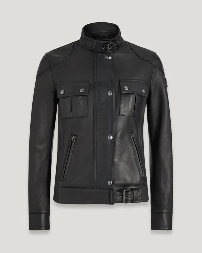Outerwear Best Sellers Women Belstaff Gangster Jacket Black
