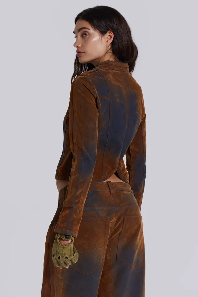 Outerwear Women Shop Zebe Velvet Touch Jacket Jaded London