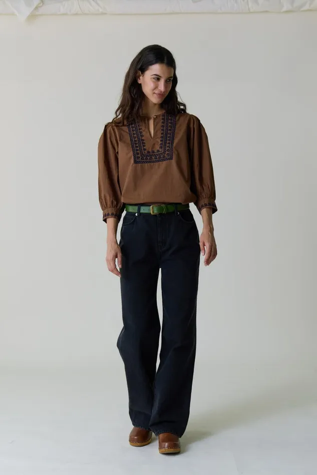 Pants and Jeans Women Leon and Harper Francois Pln1 Jeans Black