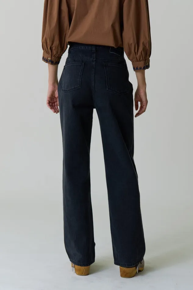 Pants and Jeans Women Leon and Harper Francois Pln1 Jeans Black
