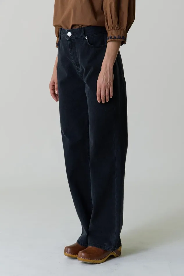 Pants and Jeans Women Leon and Harper Francois Pln1 Jeans Black