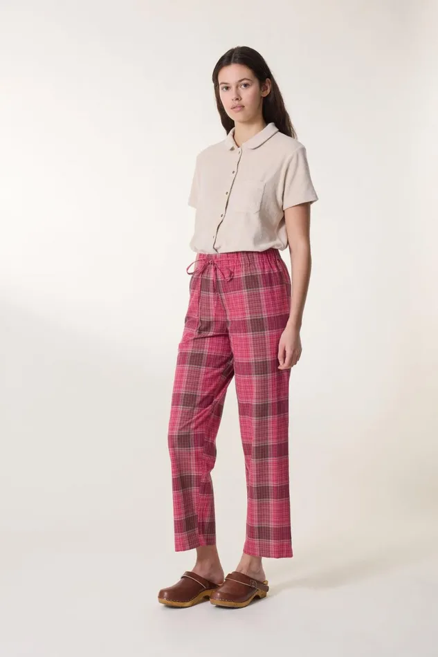 Pants and Jeans Women Leon and Harper Pantalon Permin Strght Red