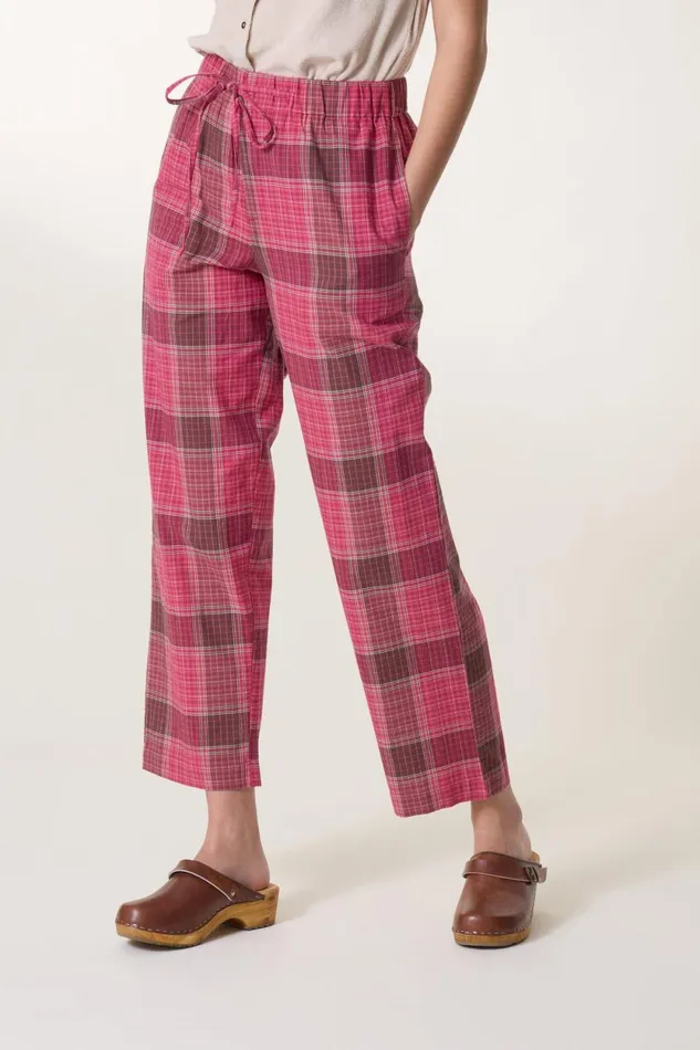 Pants and Jeans Women Leon and Harper Pantalon Permin Strght Red