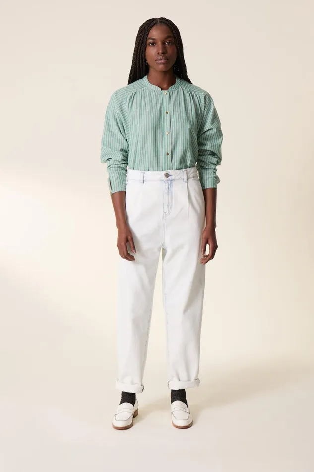 Pants and Jeans Women Leon and Harper Patrick Pl4 Jeans White