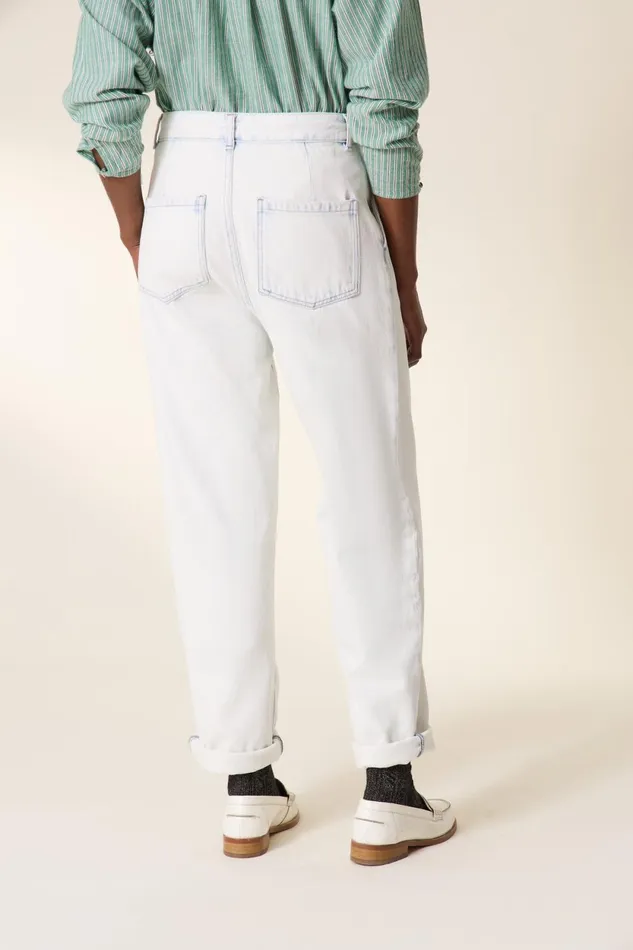 Pants and Jeans Women Leon and Harper Patrick Pl4 Jeans White