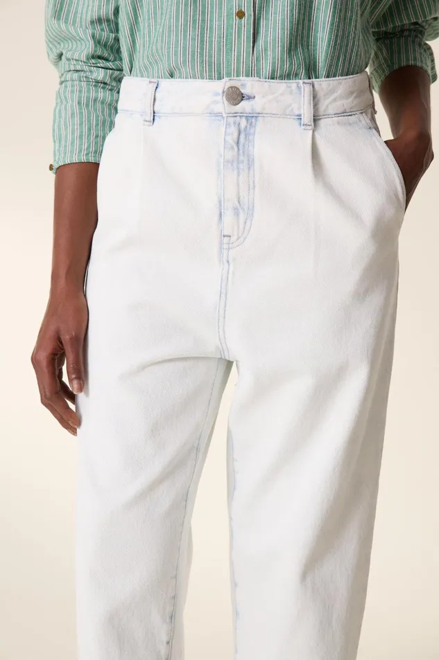 Pants and Jeans Women Leon and Harper Patrick Pl4 Jeans White