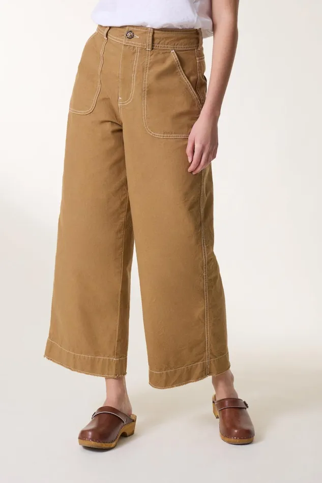 Pants and Jeans Women Leon and Harper Prag Plain Pants Mustard