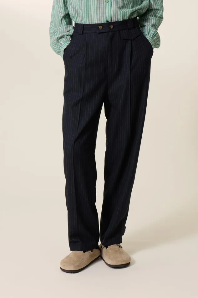 Pants and Jeans Women Leon and Harper Pummy Stripe Pants Blackstripe