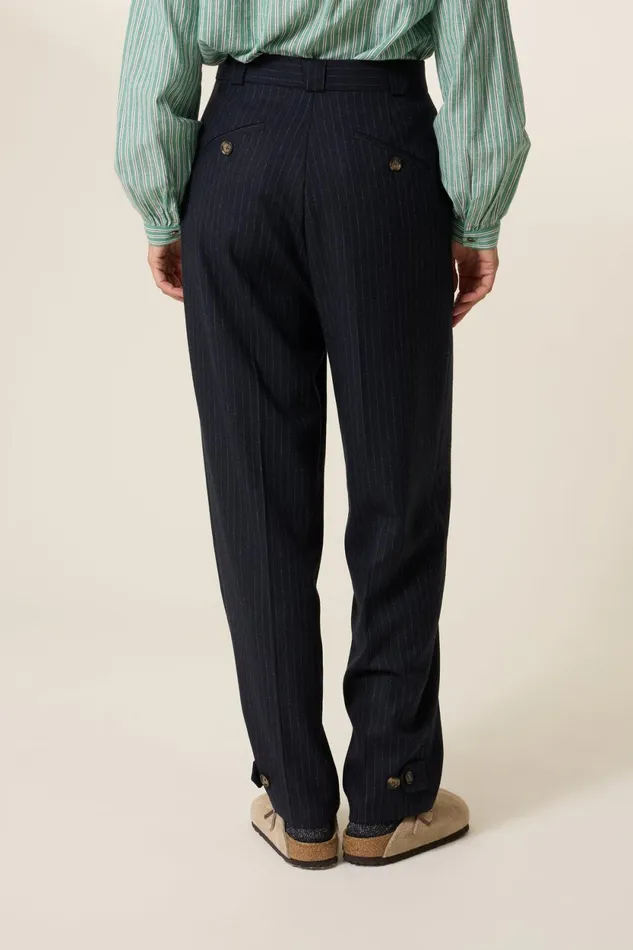 Pants and Jeans Women Leon and Harper Pummy Stripe Pants Blackstripe