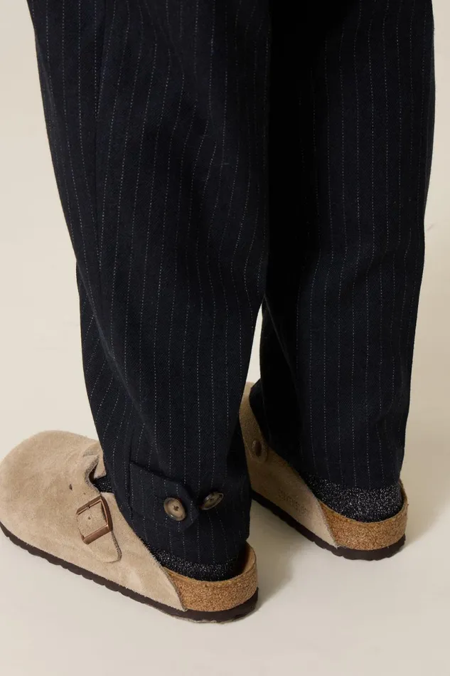 Pants and Jeans Women Leon and Harper Pummy Stripe Pants Blackstripe