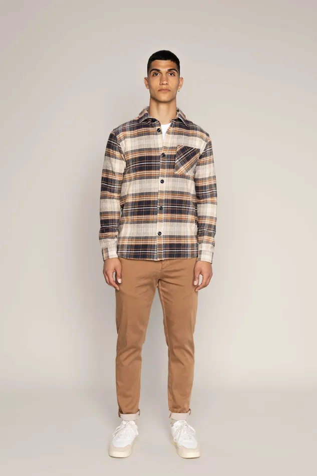 Pants MOS MOSH Men MMGHunt Soft String Chino Pant Brown Latte