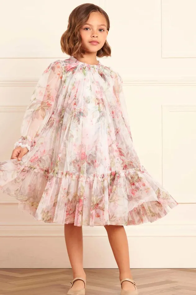 Paradise Garden Long Sleeve Kids Dress Multi Kids Needle and Thread Kids Formalwear