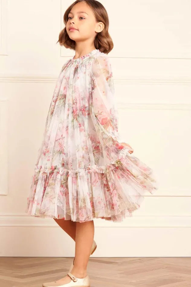 Paradise Garden Long Sleeve Kids Dress Multi Kids Needle and Thread Kids Formalwear