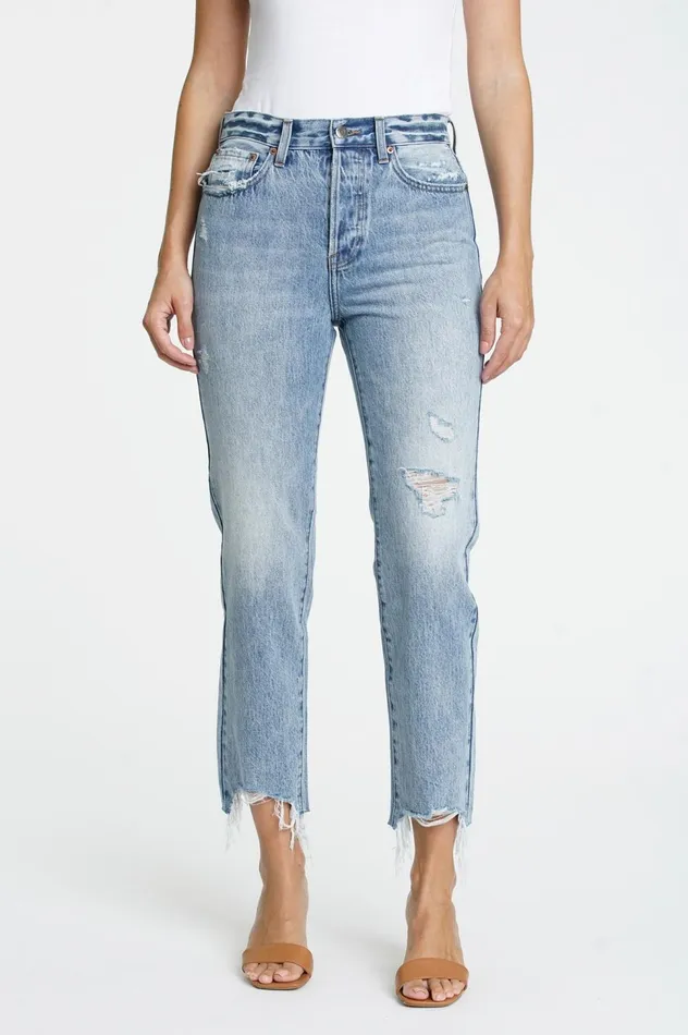 Pistola Denim Charlie High Rise Straight Leg 8211 Dolores Park Women Denim