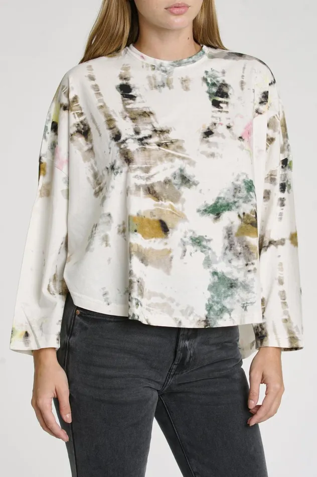 Pistola Denim Selma Long Sleeve Curved Hem Tee 8211 Atlas Women Tops