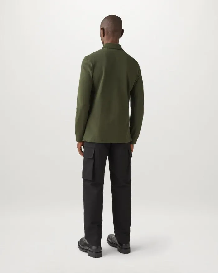 Polo Shirts Men Belstaff Belstaff Long Sleeved Polo Tile Green