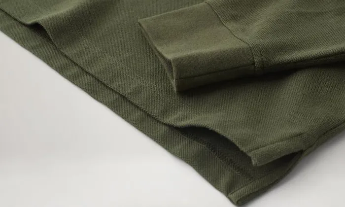 Polo Shirts Men Belstaff Belstaff Long Sleeved Polo Tile Green