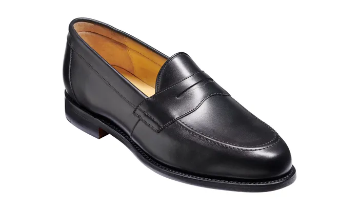 Portsmouth 8211 Black Calf Men Barker Shoes Mens Loafers