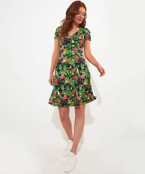 Pretty Parrot Jersey Dress Multi Apparel Dresses Joebrowns Pretty Parrot Jersey Dress Multi Apparel Dresses Joebrowns