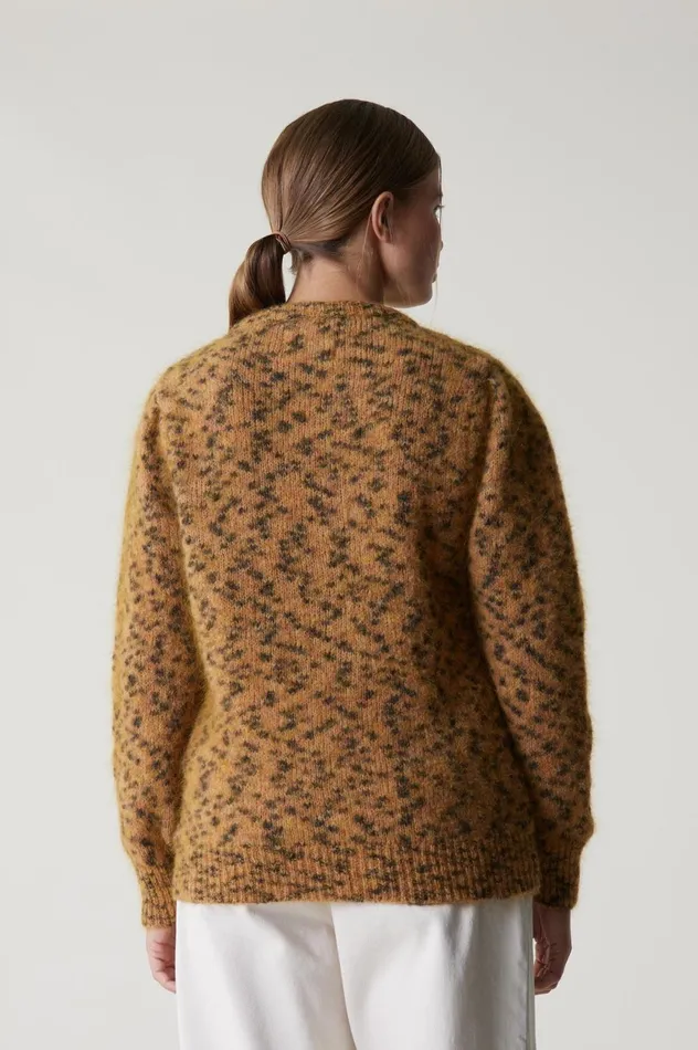 Pulls and Vests Women Leon and Harper Classic Animal Print Beige
