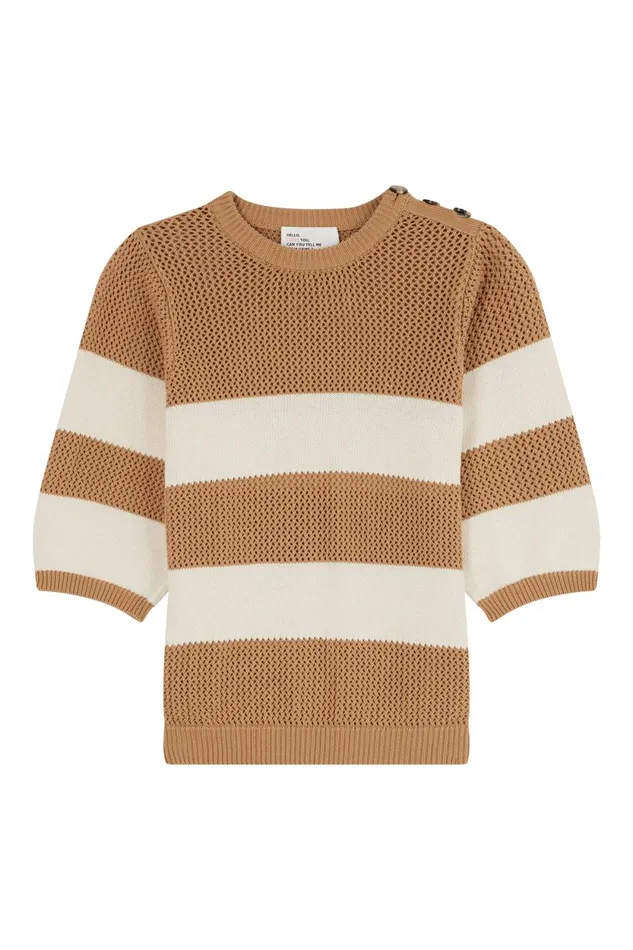 Pulls and Vests Women Leon and Harper Maan Mix Jumper Oatmeal