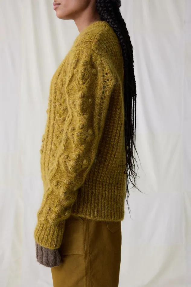 Pulls and Vests Women Leon and Harper Martina Mix Jumper Yellow