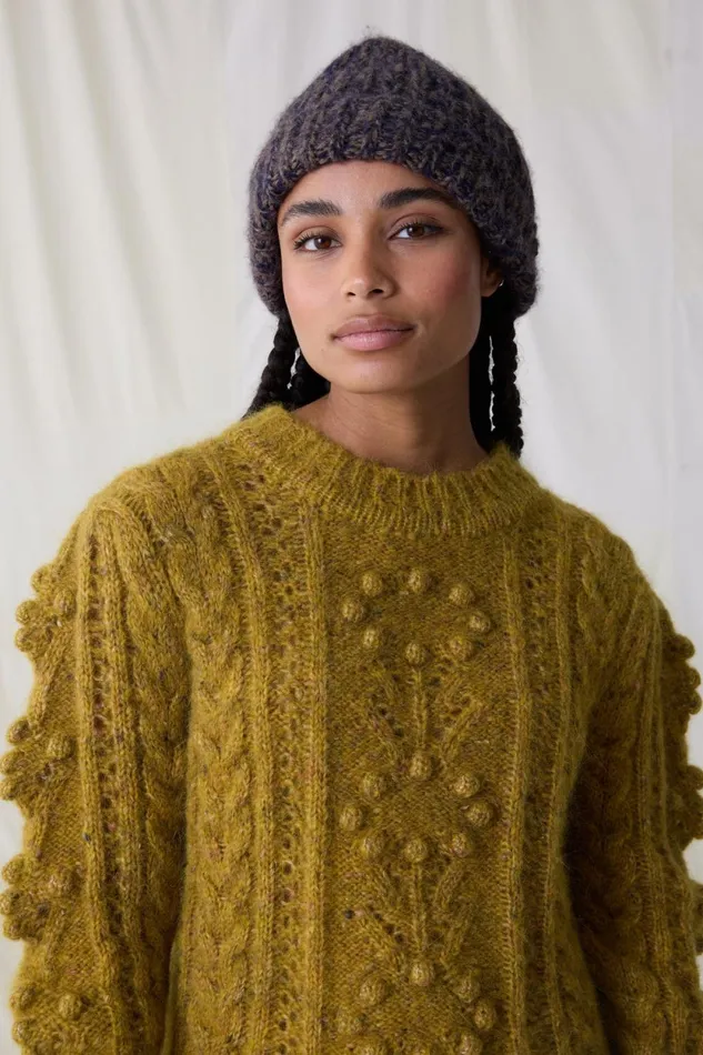 Pulls and Vests Women Leon and Harper Martina Mix Jumper Yellow