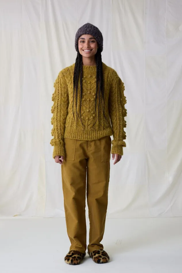 Pulls and Vests Women Leon and Harper Martina Mix Jumper Yellow