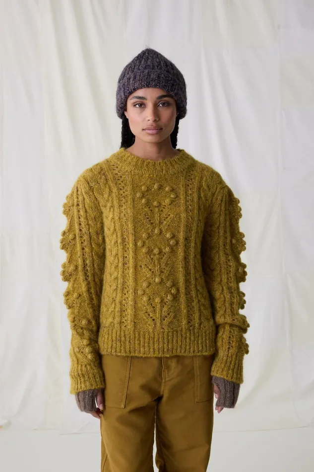 Pulls and Vests Women Leon and Harper Martina Mix Jumper Yellow