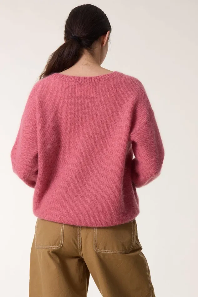 Pulls and Vests Women Leon and Harper Meiko Plain Jumper Pink