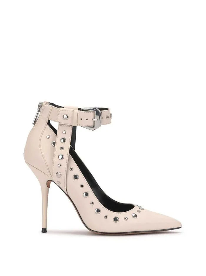 Pumps Shoes Jessica Simpson Hinjosa Ankle Strap Stiletto In Chalk
