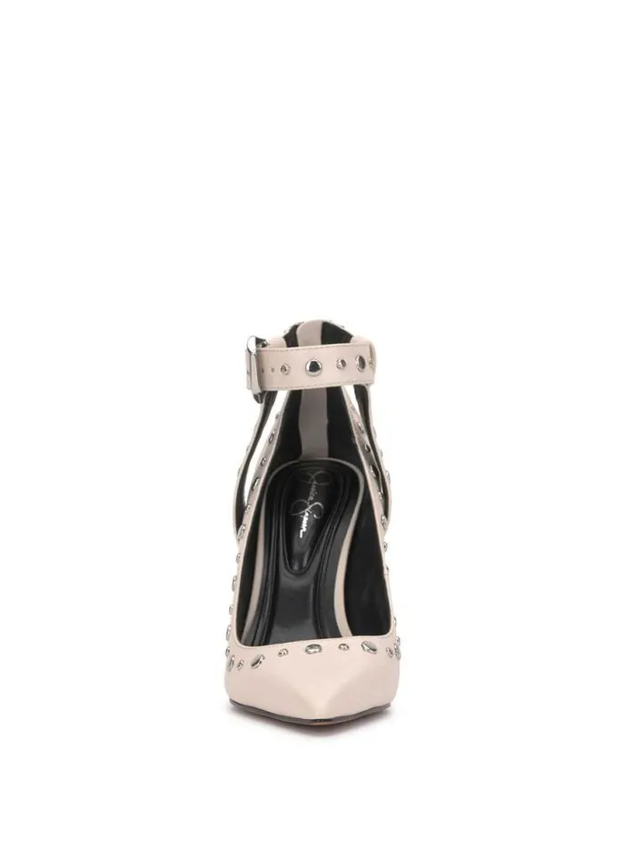 Pumps Shoes Jessica Simpson Hinjosa Ankle Strap Stiletto In Chalk