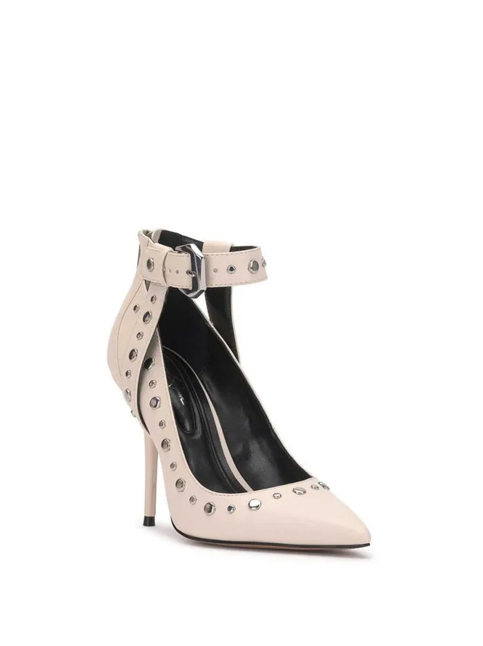 Pumps Shoes Jessica Simpson Hinjosa Ankle Strap Stiletto In Chalk