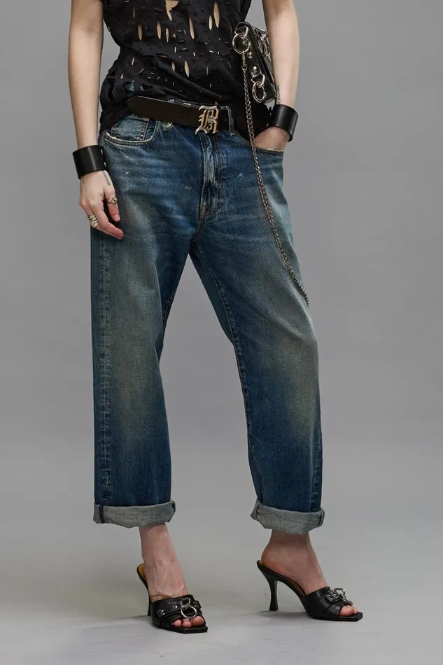 R13 Boyfriend Women BOYFRIEND JEANS 8211 GARNET BLUE