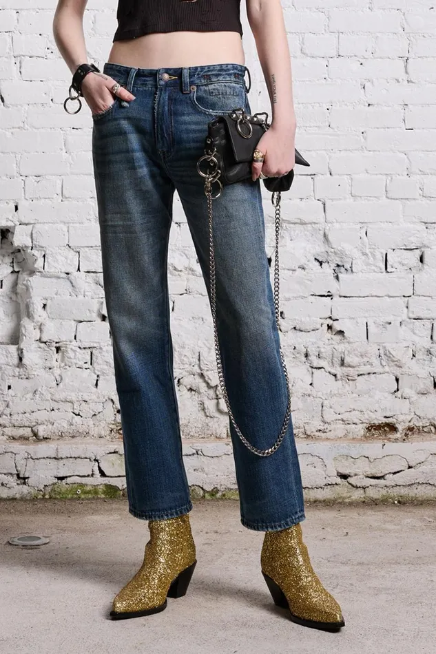 R13 Boyfriend Women ROMEO JEAN 8211 DANE INDIGO
