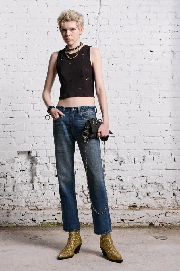 R13 Boyfriend Women ROMEO JEAN 8211 DANE INDIGO